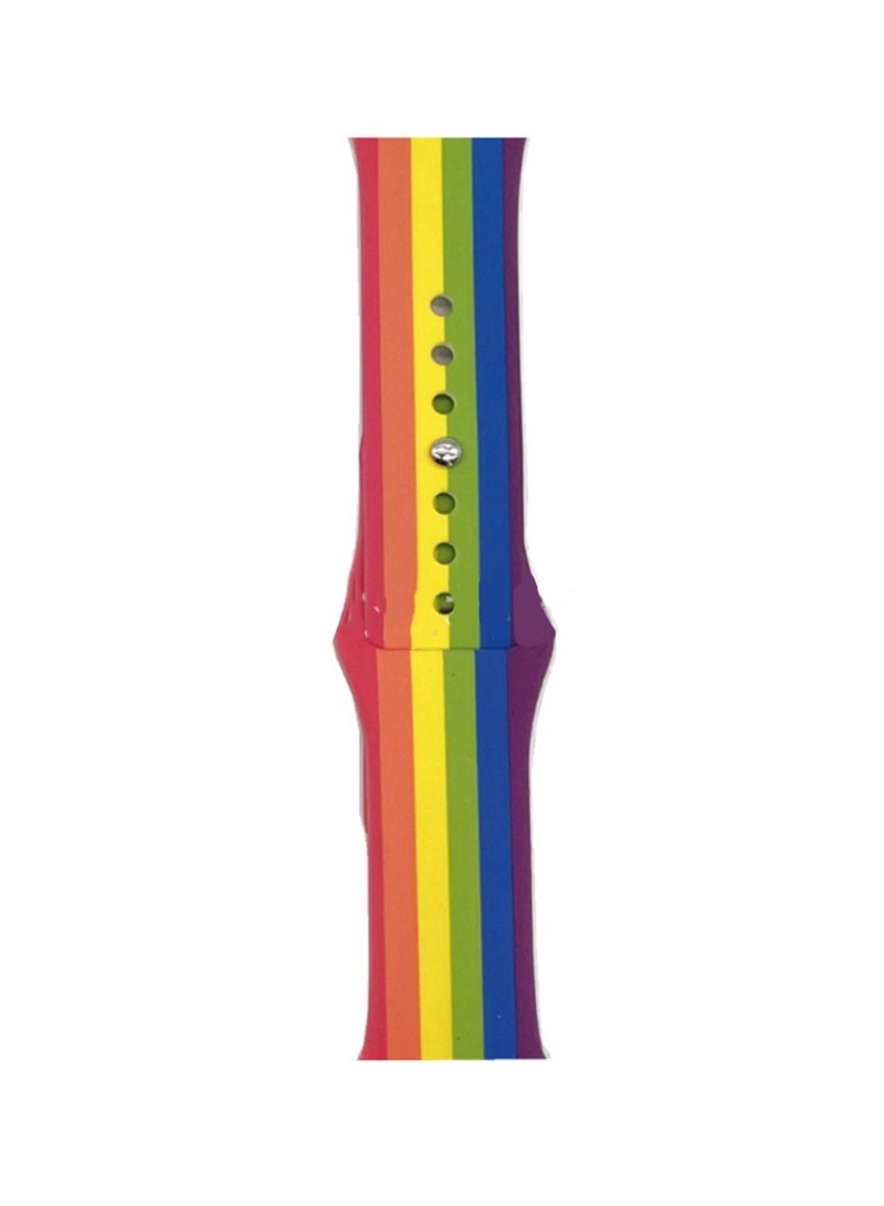 Colorful 38/40/41/42mm-S10 Universal Compatible With Apple Watch, Suitable For Men And Women, Silicone Strap Wristband Compatible With Iwatch456789se - Image 1